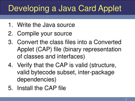 Developing a Java Card Applet 